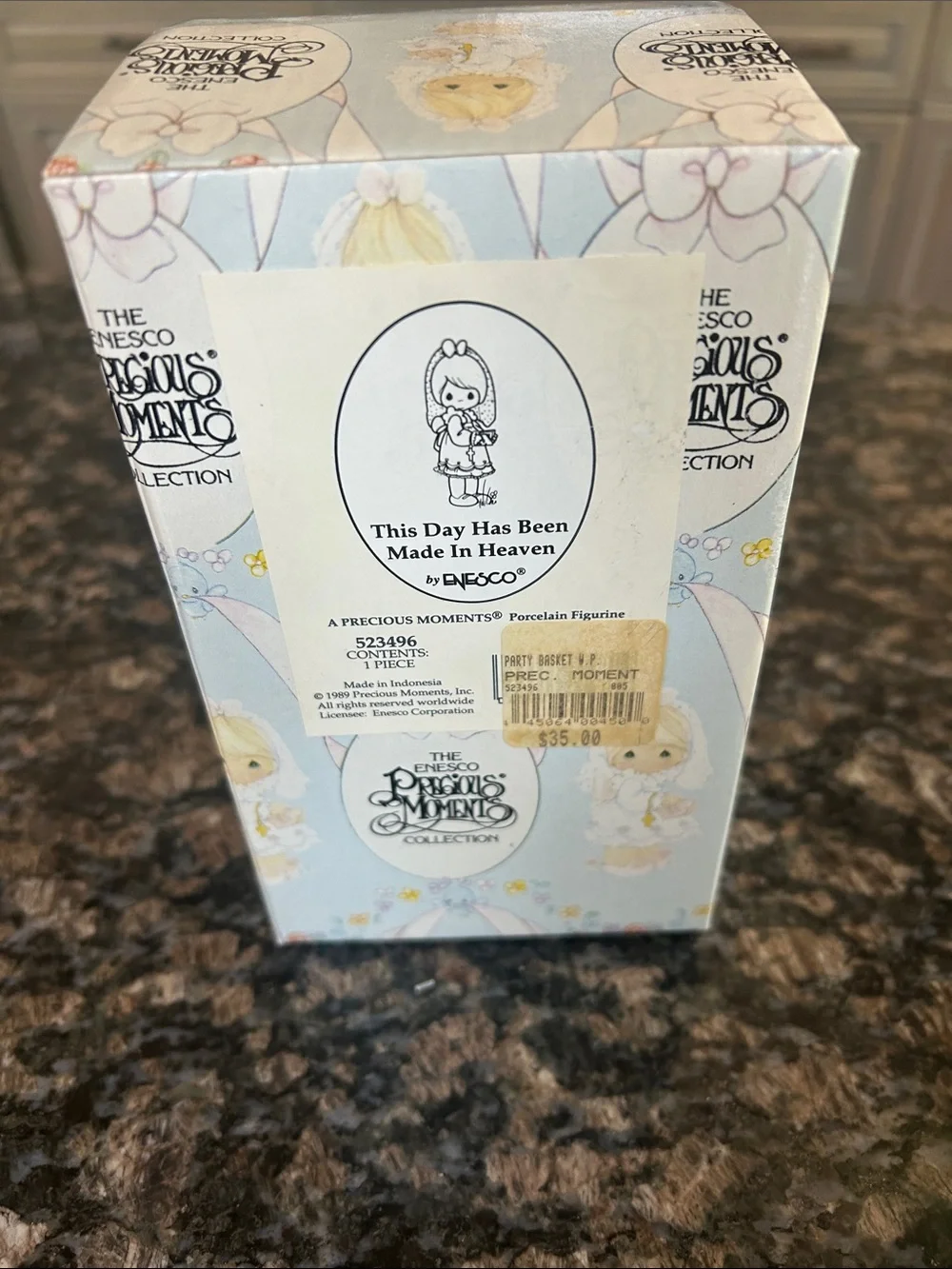 PRECIOUS MOMENTS THIS DAY HAS BEEN IN HEAVEN NWT